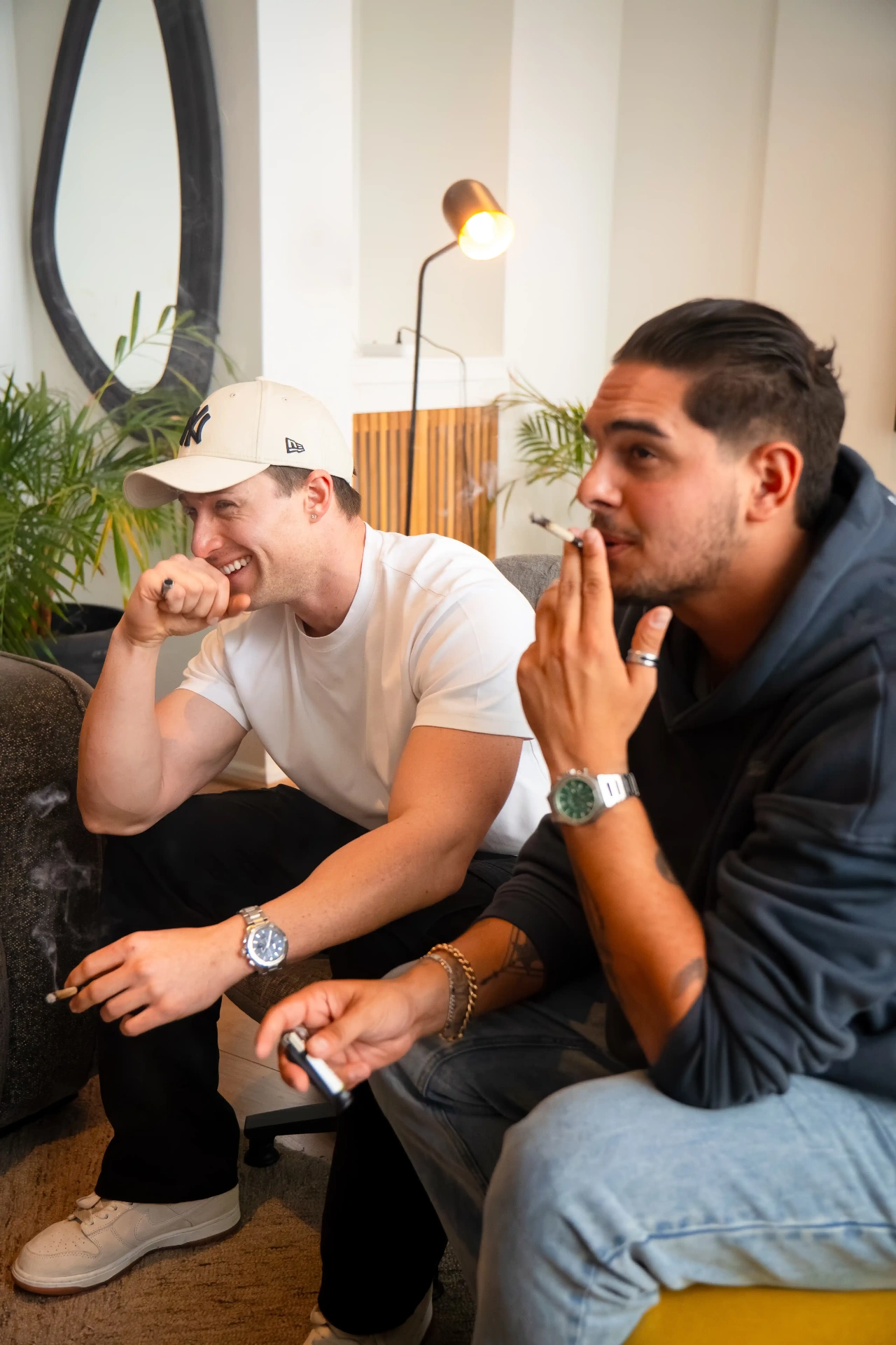 Friends sharing a Terps pre-roll